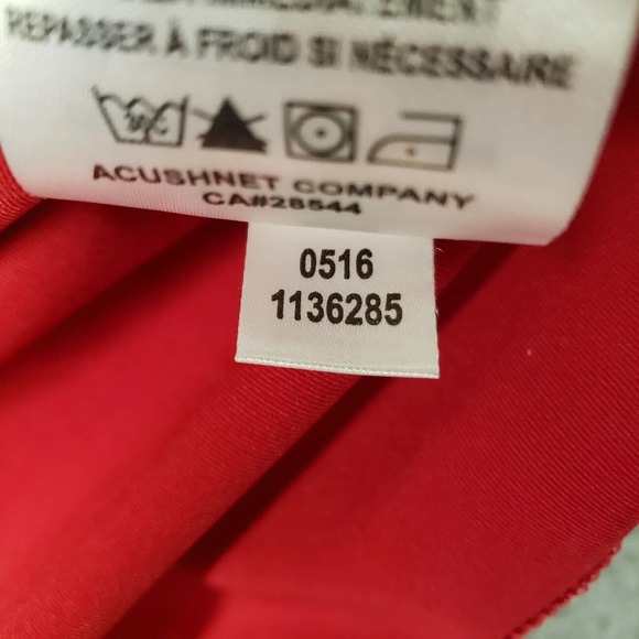 FootJoy FJ‎ Shirt Mens Medium Red Short Sleeve Golf Outdoors Sports Logo - Picture 8 of 15